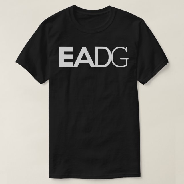 Camiseta EADG de strings do Bass Player de Bresso (Frente do Design)