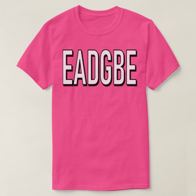 CAMISETA EADGBE (Frente do Design)