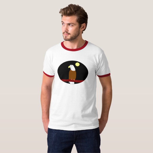 Camiseta Eagle at Night Ringer (Frente Completa)