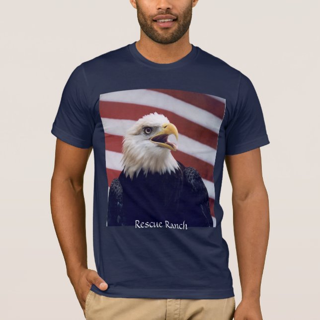 Camiseta Eagle & bandeira (Frente)
