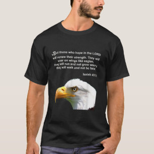 Camiseta Eagle Bíblia Verse Isaiah 40 31 Christian