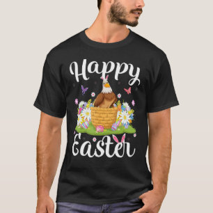Camiseta Eagle Bird Easter Ovo Caça Floral Páscoa de Águia