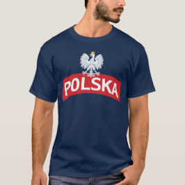 Camiseta Eagle branco no arco de Polska