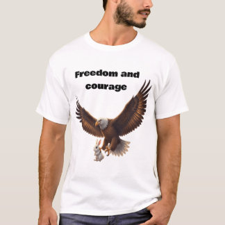 Camiseta Eagle Carrying Bunny – Inspirational Freedom Desig