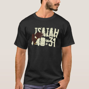 Camiseta Eagle Christian Faith Bíblia Verse Isaiah 40 31 So