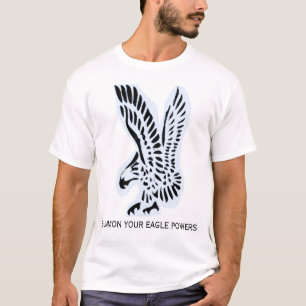 Camiseta Eagle (com chame seu texto dos poderes de Eagle)