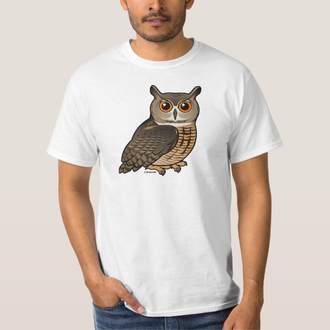 Camiseta Eagle-Coruja euro-asiática (Frente)