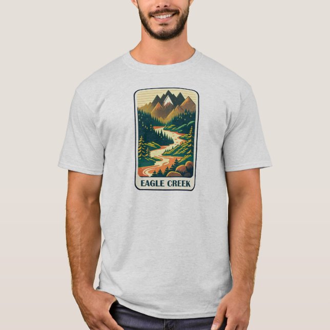 Camiseta Eagle Creek Oregon Colors (Frente)