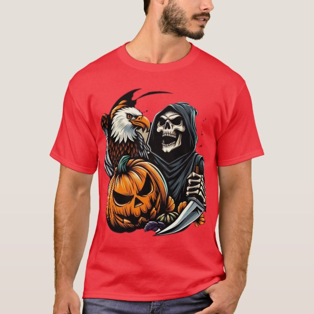 Camiseta "Eagle Crypt Keeper: Guardiões do Real Assombrado (Frente)