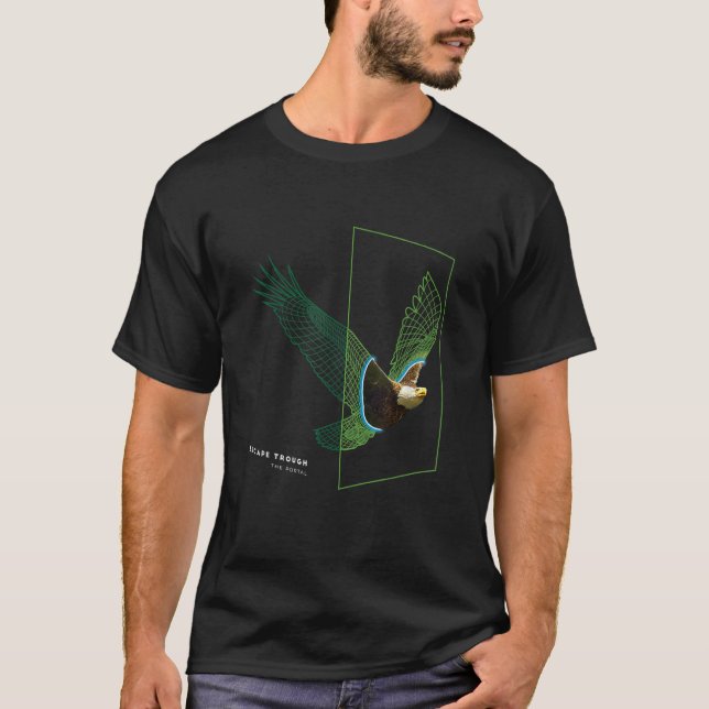 Camiseta Eagle exiting digital space (Frente)