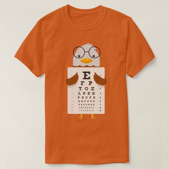 Camiseta Eagle eye chart 1 (Frente do Design)