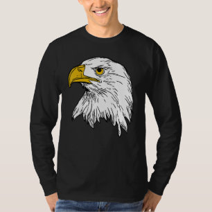 Camiseta Eagle Impressão Animal Eagle Motif White Eagle Imp
