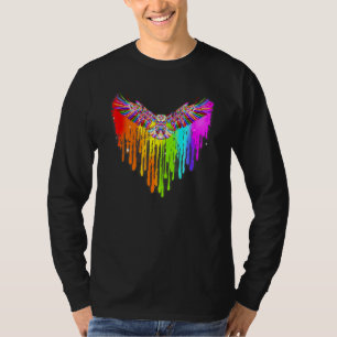 Camiseta Eagle Lgbt Pride Color Heart Gay Les Bisexual Lesb