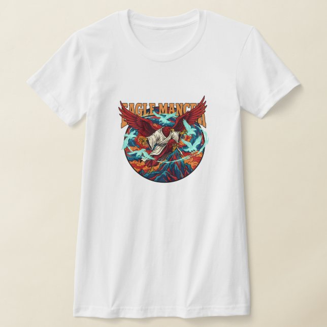 Camiseta Eagle Mancer Wizard Fantasy Mystical Bird Art Desi (Postura )