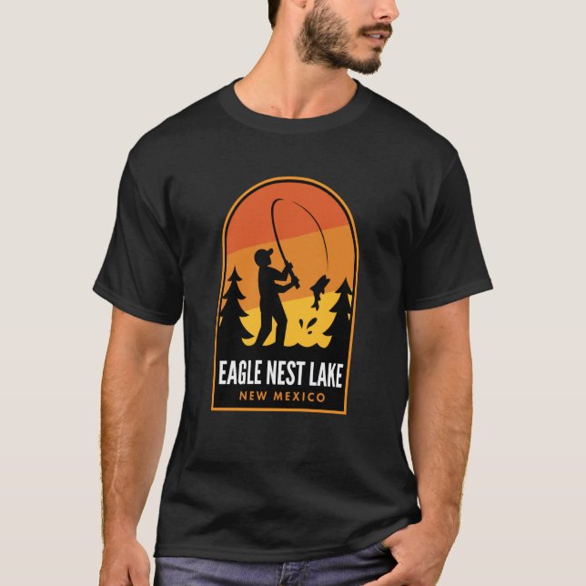 Camiseta Eagle Nest Lake Novo México Pesca (Frente)