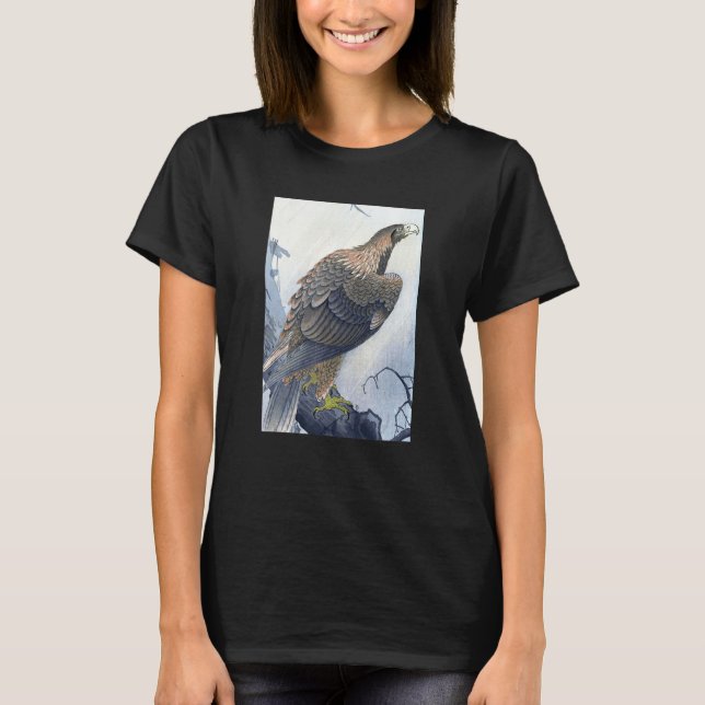 Camiseta Eagle on Tree Branch by Ohara Koson (Frente)