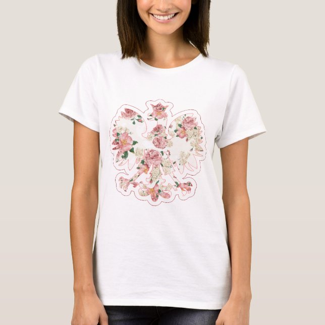 Camiseta Eagle polonês floral (Frente)
