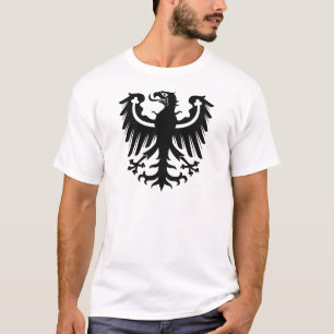 Camiseta Eagle preto prussiano do leste