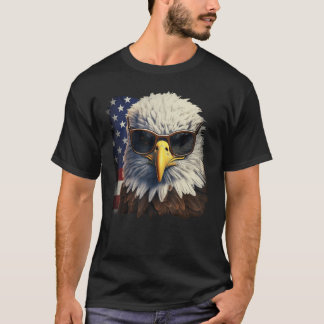 Camiseta Eagle Proud Patriotic American US Flag 4th Of July