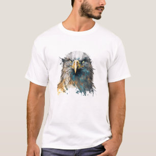 Camiseta Eagle Retrait Animal Painting Willife Outdoor