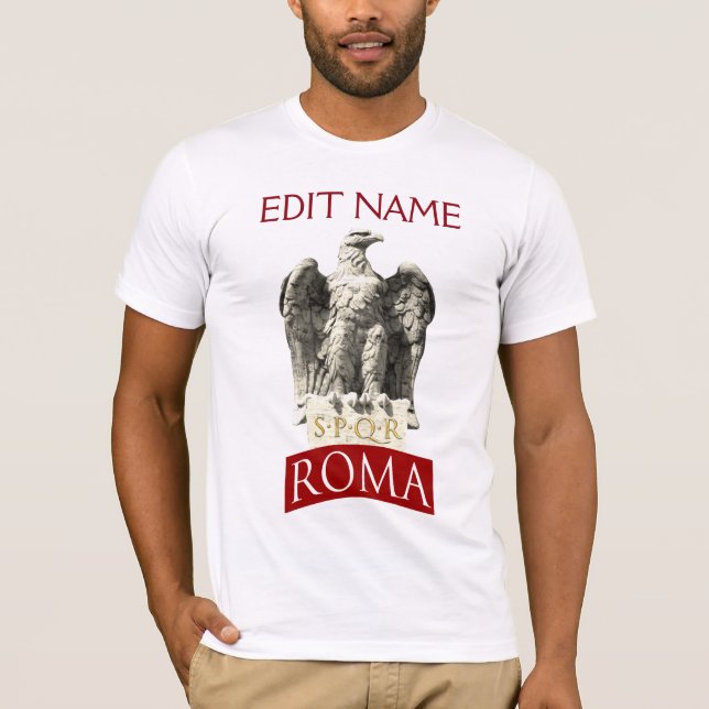 Camiseta Eagle romano customizável (Frente)