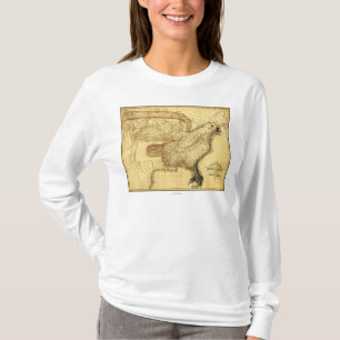 Camiseta Eagle sobreps nos Estados Unidos