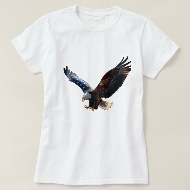 Camiseta Eagle t shirt on girl  (Frente do Design)