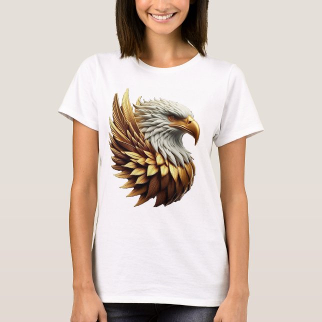 Camiseta "Eagle Tattoo T-Shirt Design" (Frente)