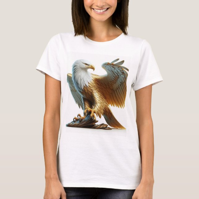 Camiseta "Eagle Tattoo T-Shirt Design" (Frente)