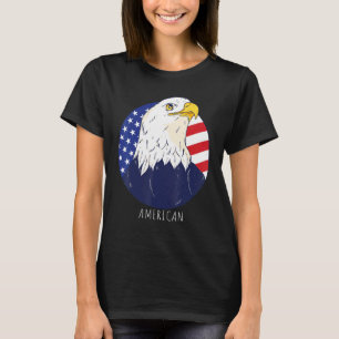 Camiseta Eagle Usa 4 De Julho Patriótico Americano Gráfico 