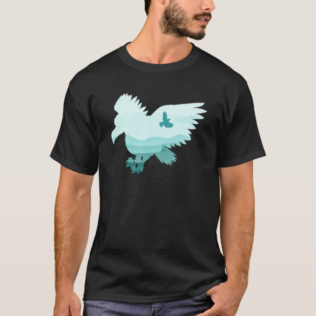 Camiseta Eagle Wild Animal Endangered Animal Apparel (Frente)