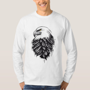 Camiseta Eagle Wild Animal Nature Illustration Art Tatuagem
