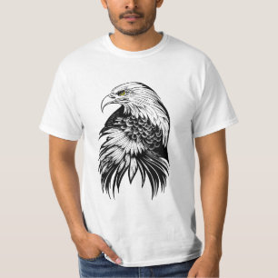 Camiseta Eagle Wild Animal Nature Illustration Art Tatuagem