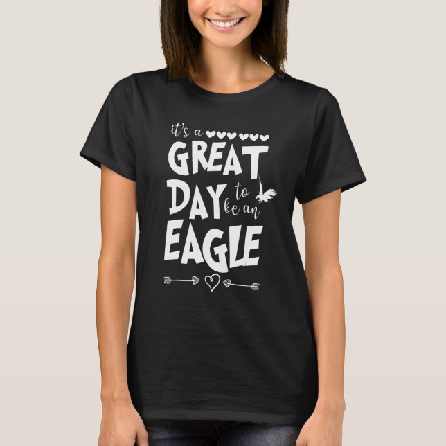 Camiseta Eagles School Sports Fan Team Spirit Mascot   (Frente)