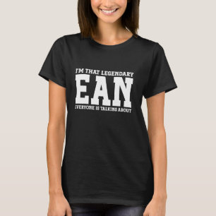 Camiseta Ean Nome Pessoal Nome Nome Funny Ean