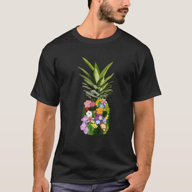 Camiseta Eapple Floral Tropical Feminino (Frente)
