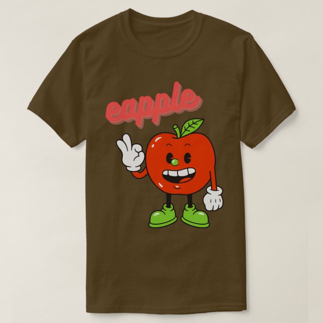 Camiseta Eapple Funny Apple Vintage Gift 18 (Frente do Design)
