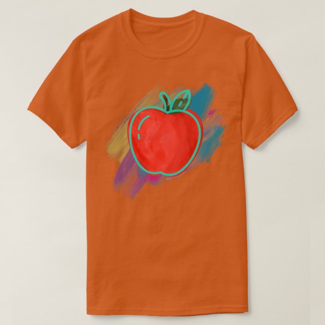 Camiseta Eapple Funny Apple Vintage Gift 3 (Frente do Design)