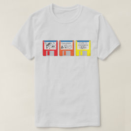 Camiseta Early 2000s Retro Media Floppy Disks