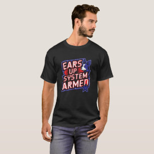 Camiseta Ears Up System Armed para Fãs de Cachorro