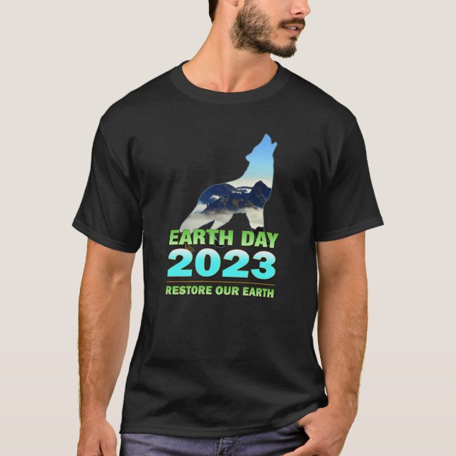 Camiseta Earth Day 2023 Restore Our Earth (Frente)