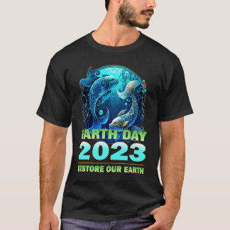 Camiseta Earth Day Celebration 2023 Theme Restore Our Earth