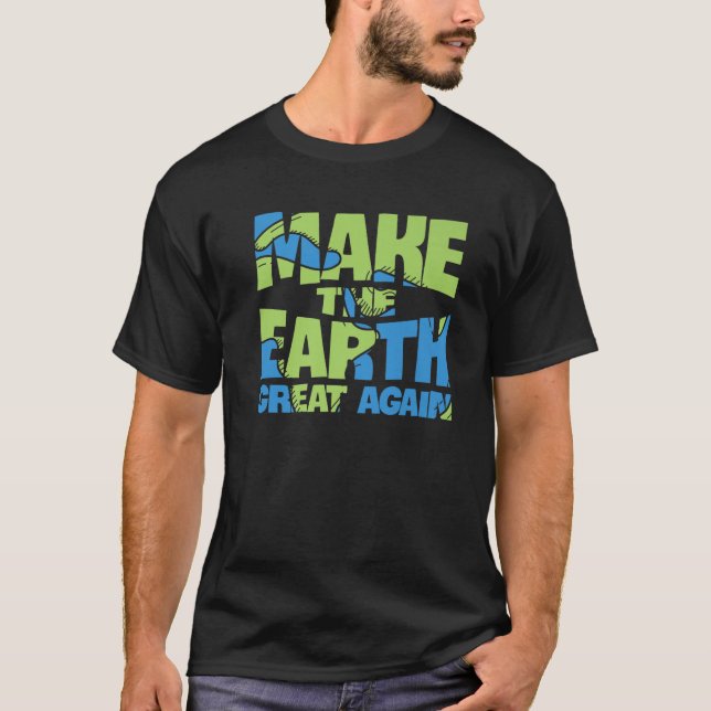 Camiseta EARTH DAY EVERY DAY Rainbow Make The Earth Green A (Frente)
