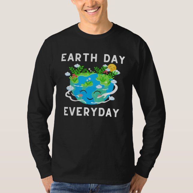 Camiseta Earth Day Everyday Save Our Planet Environmental (Frente)