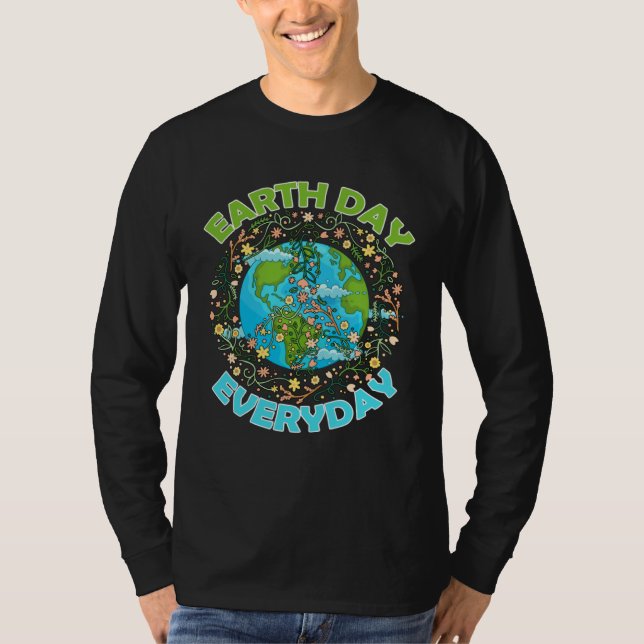 Camiseta Earth Day Everyday World Global Peace Environment (Frente)