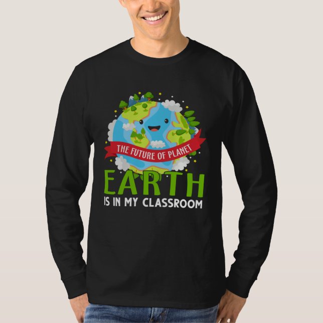 Camiseta Earth Day  Save Our Home Plant More Trees Go Plane (Frente)