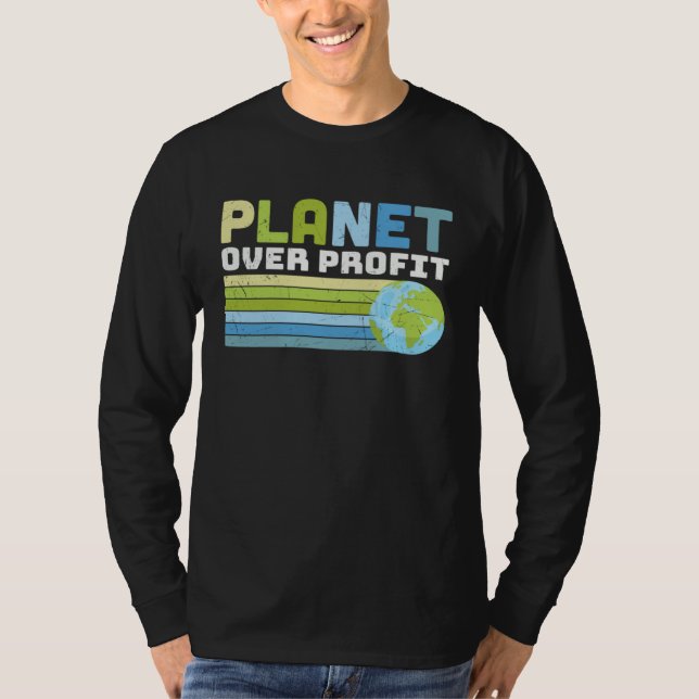 Camiseta Earth Day  Save Our Home Trees Go Planet Over Prof (Frente)
