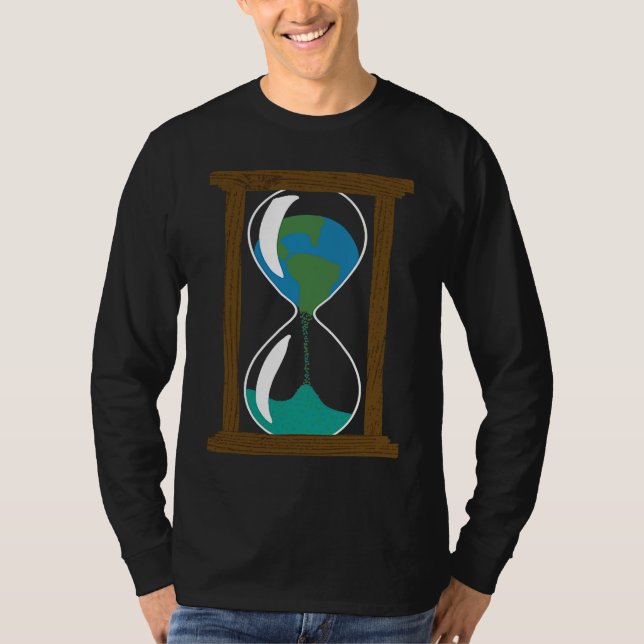 Camiseta Earth in an Hourglass Environmentalist Earth Day T (Frente)