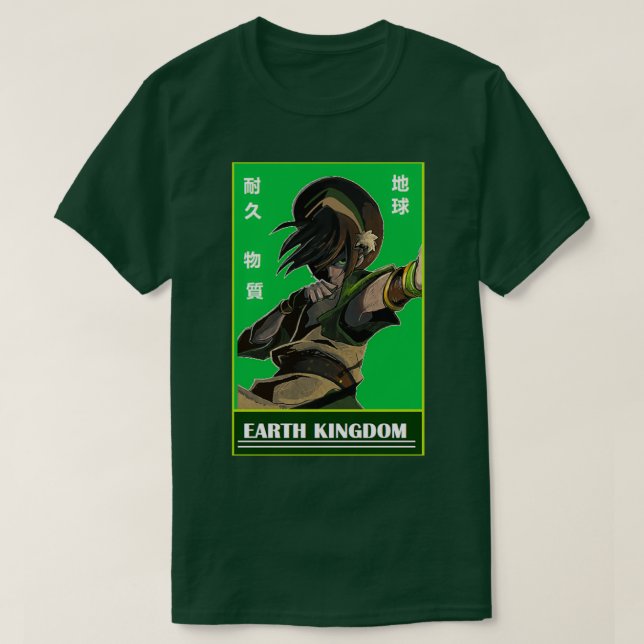 Camiseta Earth Kingdom Toph (Frente do Design)