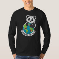 Earth Panda Slogan Design para o Meio Ambiente
